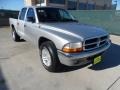 2001 Bright Silver Metallic Dodge Dakota SLT Quad Cab  photo #1