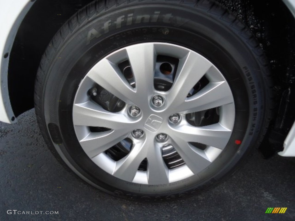 2012 Civic LX Sedan - Taffeta White / Gray photo #9