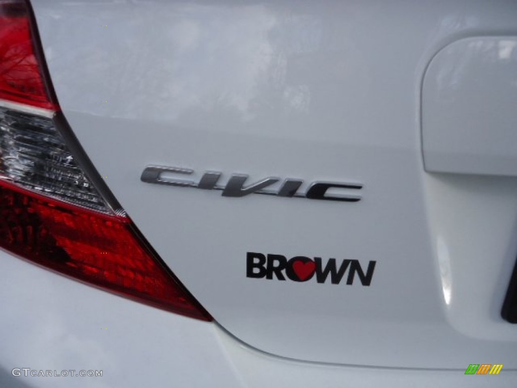 2012 Civic LX Sedan - Taffeta White / Gray photo #12