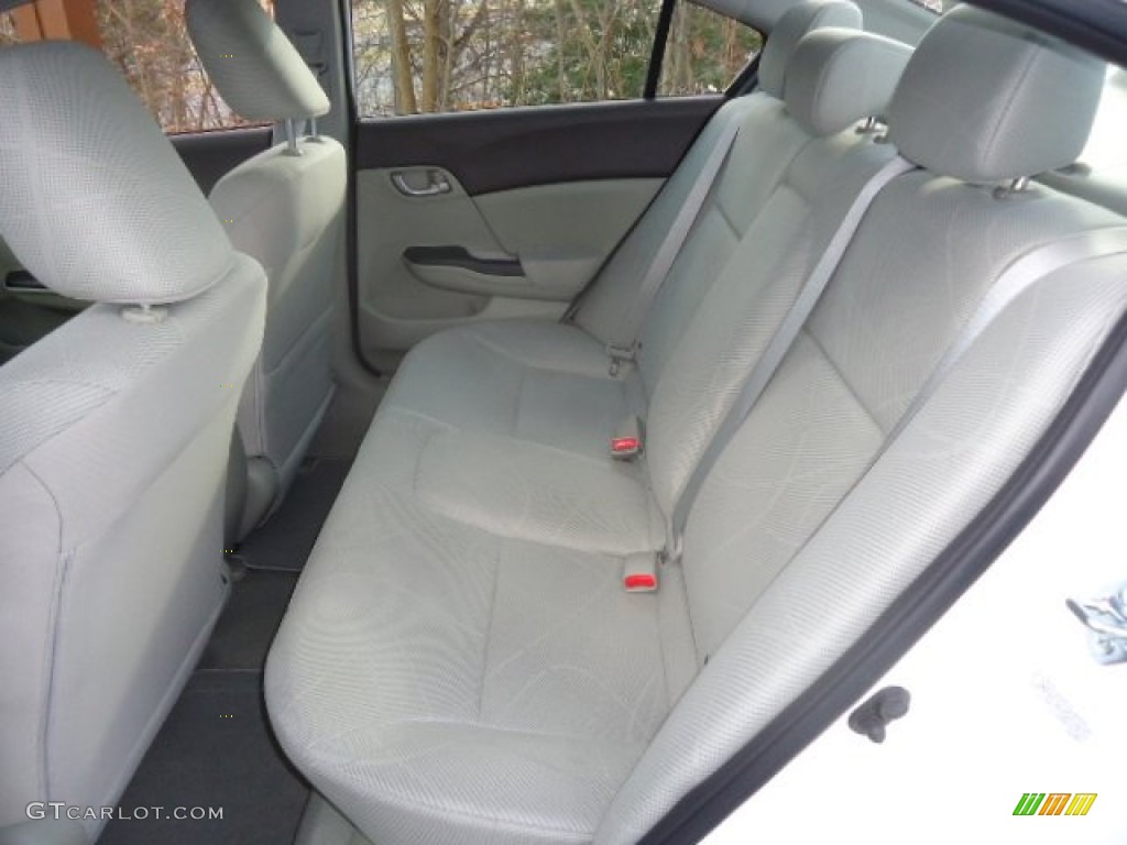 2012 Civic LX Sedan - Taffeta White / Gray photo #16