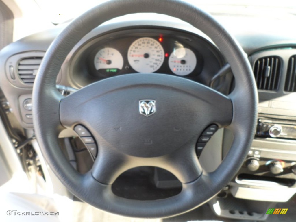 2005 Dodge Grand Caravan C-V Medium Slate Gray Steering Wheel Photo #59110202