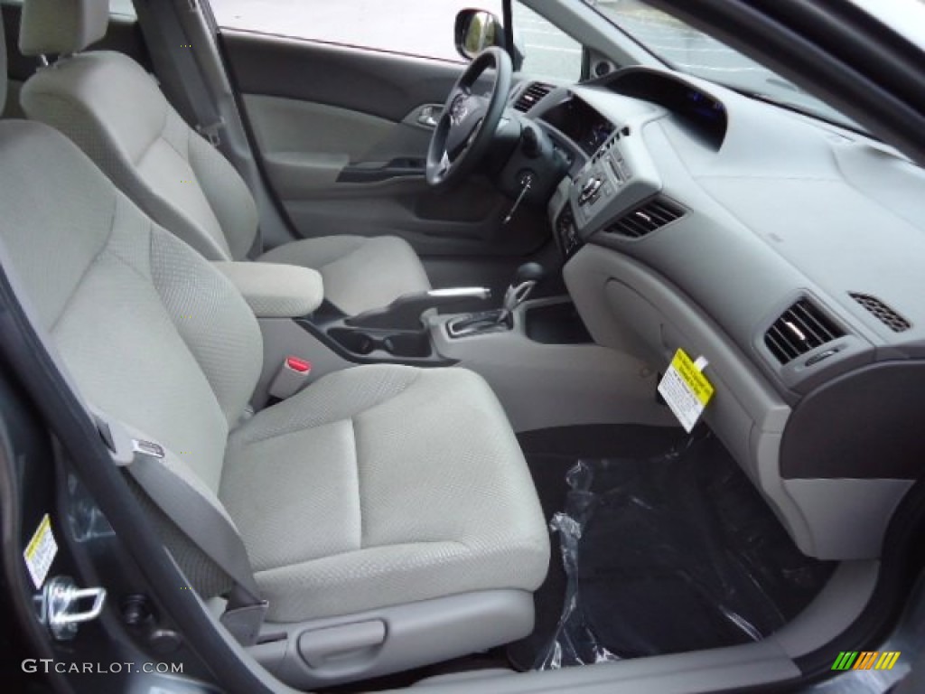 Gray Interior 2012 Honda Civic Hybrid Sedan Photo #59110466