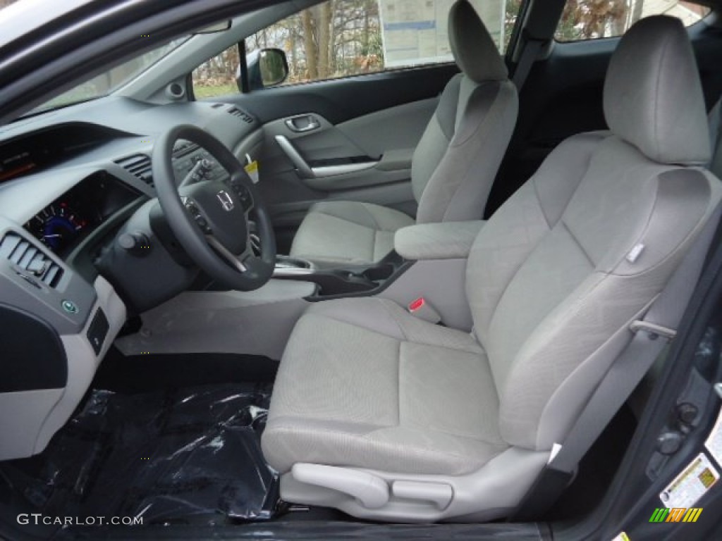 Gray Interior 2012 Honda Civic LX Coupe Photo #59111348
