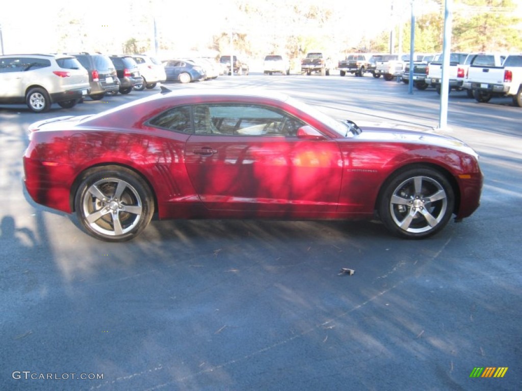 2011 Camaro LT/RS Coupe - Red Jewel Metallic / Beige photo #6