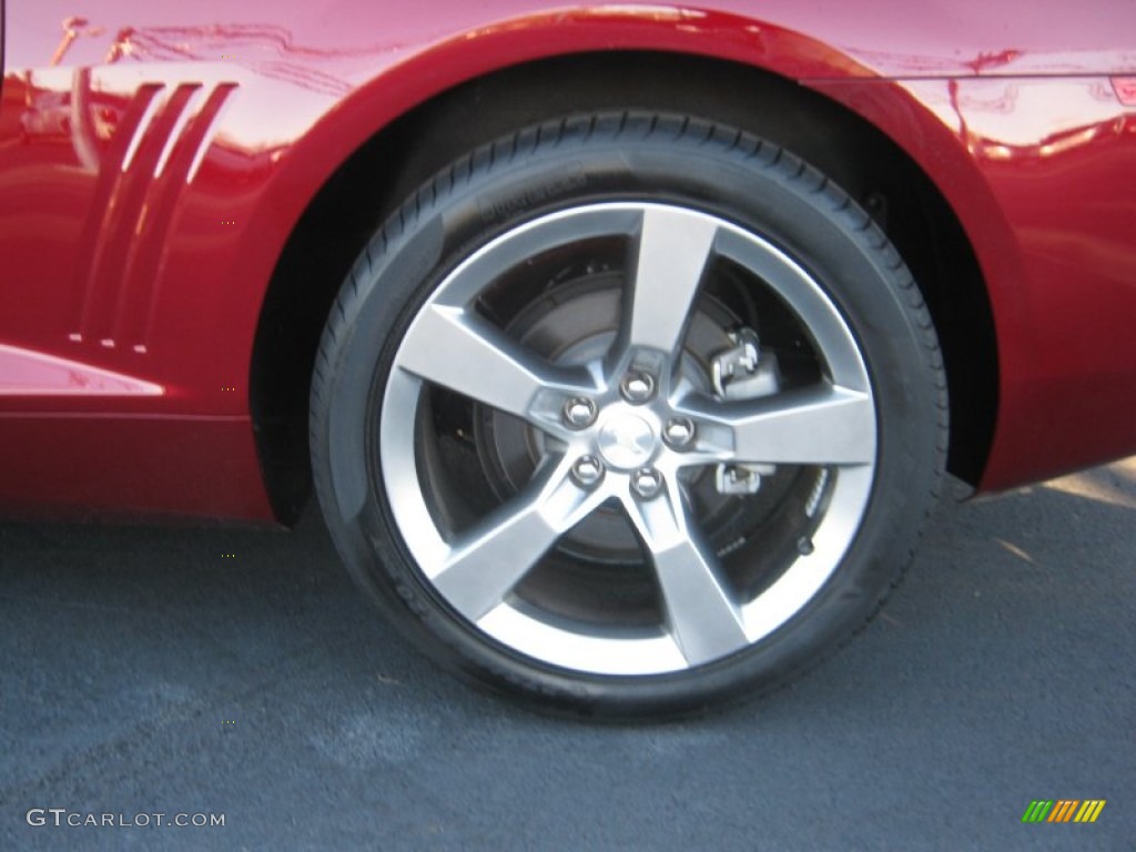 2011 Camaro LT/RS Coupe - Red Jewel Metallic / Beige photo #20