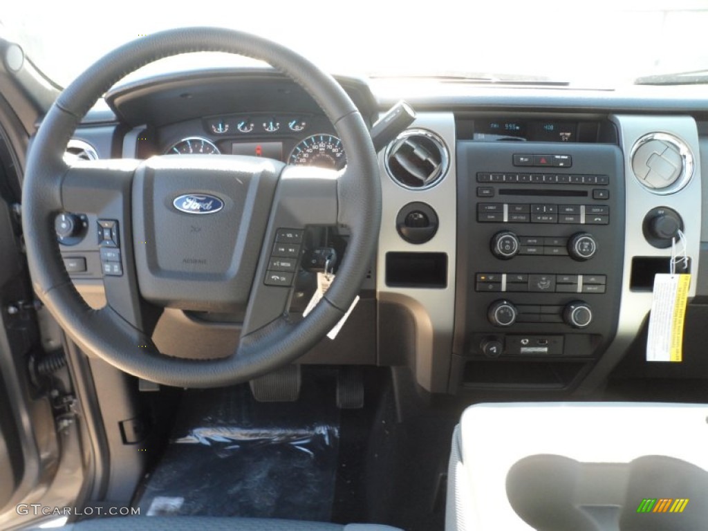 2012 Ford F150 XLT SuperCrew Steel Gray Dashboard Photo #59112395