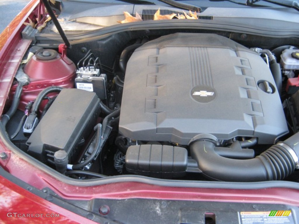 2011 Camaro LT/RS Coupe - Red Jewel Metallic / Beige photo #22