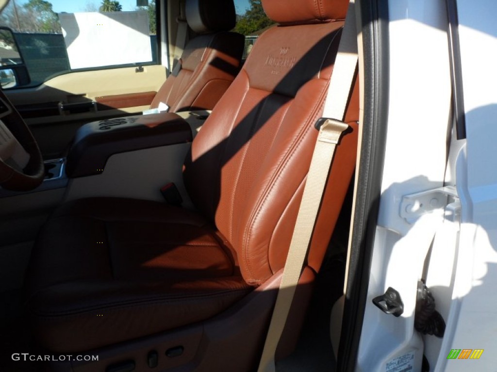 Chaparral Leather Interior 2012 Ford F250 Super Duty King Ranch Crew Cab 4x4 Photo #59112554