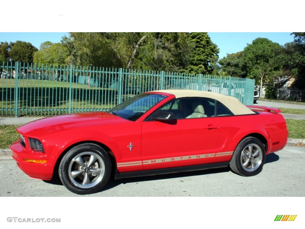 Torch Red 2006 Ford Mustang V6 Premium Convertible Exterior Photo #59113991