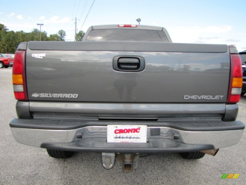 2002 Silverado 2500 LT Crew Cab 4x4 - Medium Charcoal Gray Metallic / Graphite photo #6