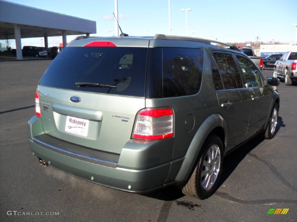 2008 Taurus X Limited AWD - Titanium Green Metallic / Medium Light Stone photo #3