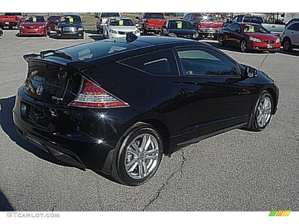 Crystal Black Pearl 2011 Honda CR-Z EX Sport Hybrid Exterior Photo #59116316