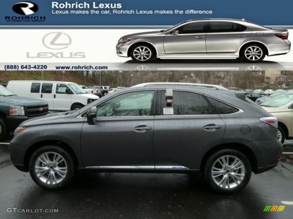 2012 RX 450h AWD Hybrid - Nebula Gray Pearl / Black photo #1