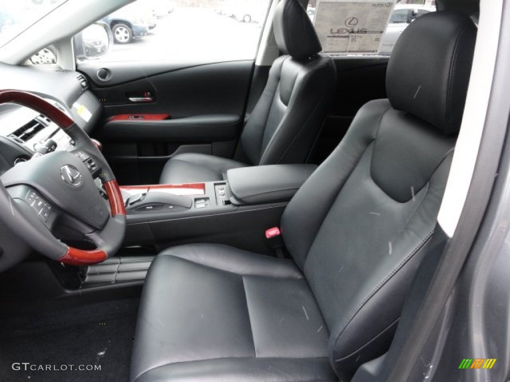 Black Interior 2012 Lexus RX 450h AWD Hybrid Photo #59116442