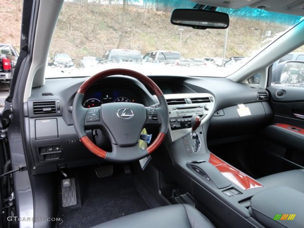2012 Lexus RX 450h AWD Hybrid Black Dashboard Photo #59116451