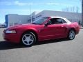 2000 Laser Red Metallic Ford Mustang GT Convertible  photo #29