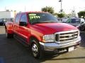 2003 Red Ford F350 Super Duty XLT Crew Cab Dually  photo #2