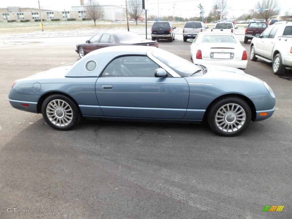 2005 Thunderbird Deluxe Roadster - Medium Steel Blue Metallic / Black Ink photo #2