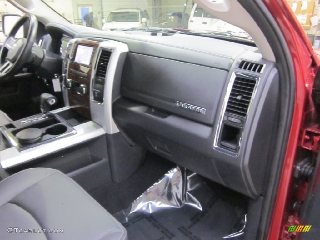 2009 Ram 1500 Laramie Quad Cab 4x4 - Inferno Red Crystal Pearl / Dark Slate Gray photo #21