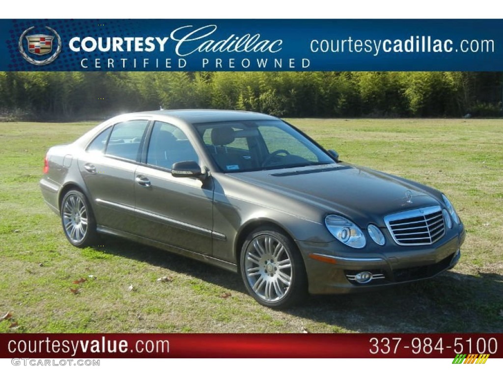 2008 E 350 Sedan - Indium Grey Metallic / Cashmere photo #1