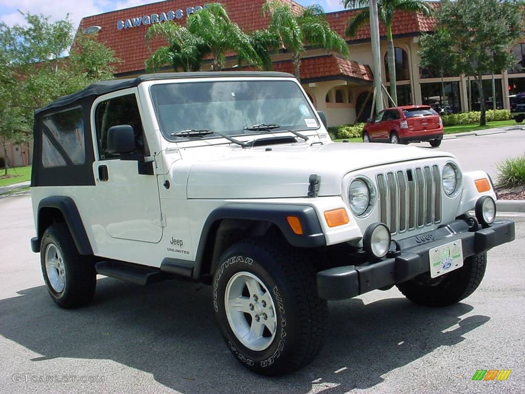 2006 Wrangler Unlimited 4x4 - Stone White / Dark Slate Gray photo #1