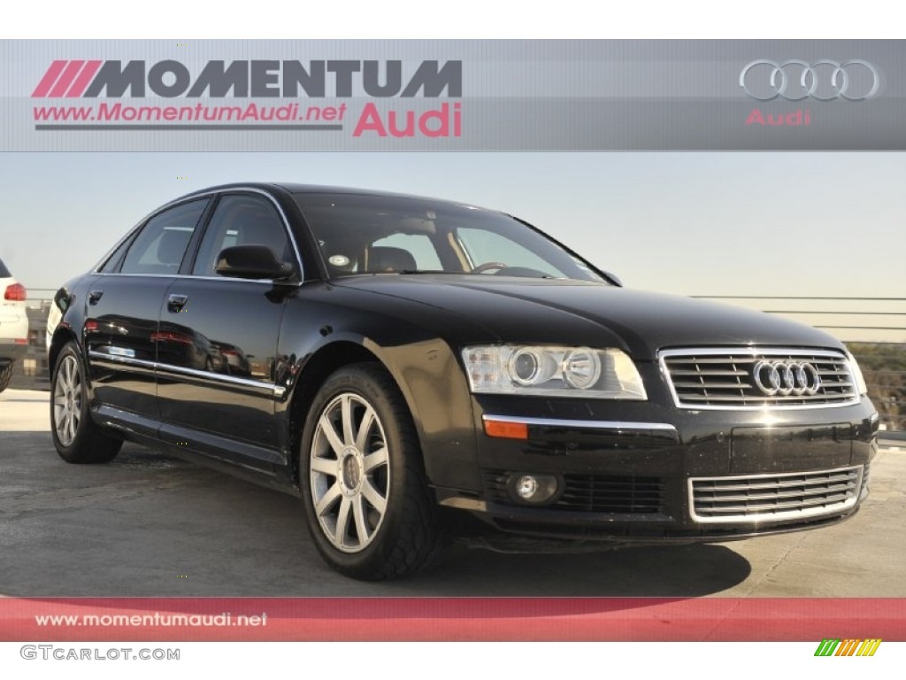 2005 A8 L 4.2 quattro - Brilliant Black / Black photo #1