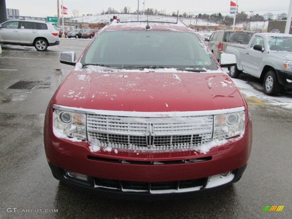 2007 MKX AWD - Vivid Red Metallic / Charcoal Black photo #2