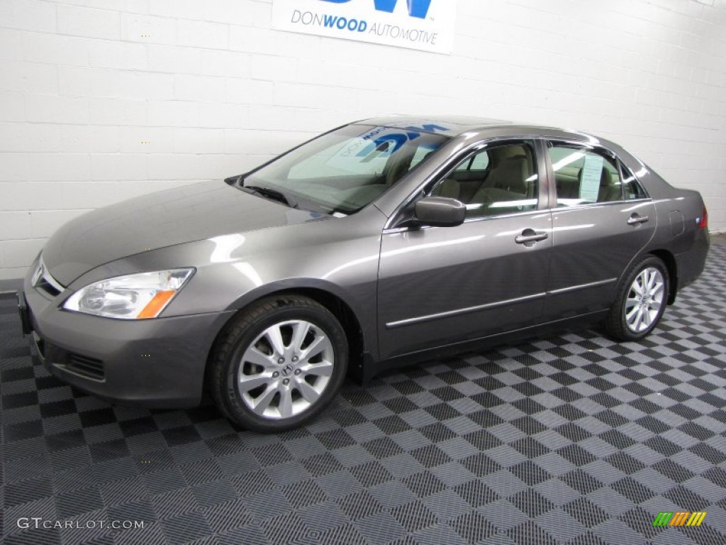 2007 Accord LX V6 Sedan - Carbon Bronze Pearl / Ivory photo #2