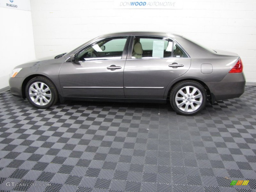 2007 Accord LX V6 Sedan - Carbon Bronze Pearl / Ivory photo #5