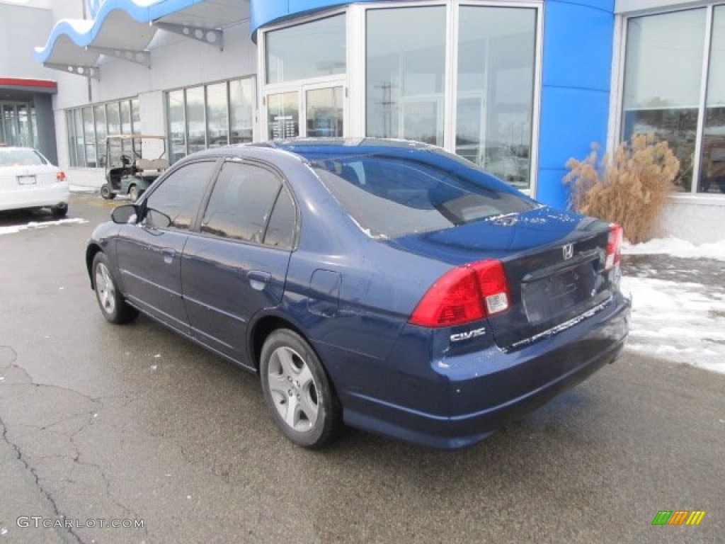 2004 Civic EX Sedan - Eternal Blue Pearl / Gray photo #4