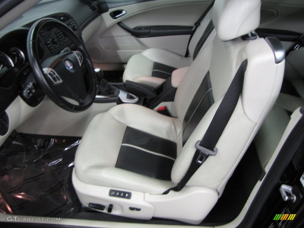 Parchment Interior 2004 Saab 9-3 Aero Convertible Photo #59128104
