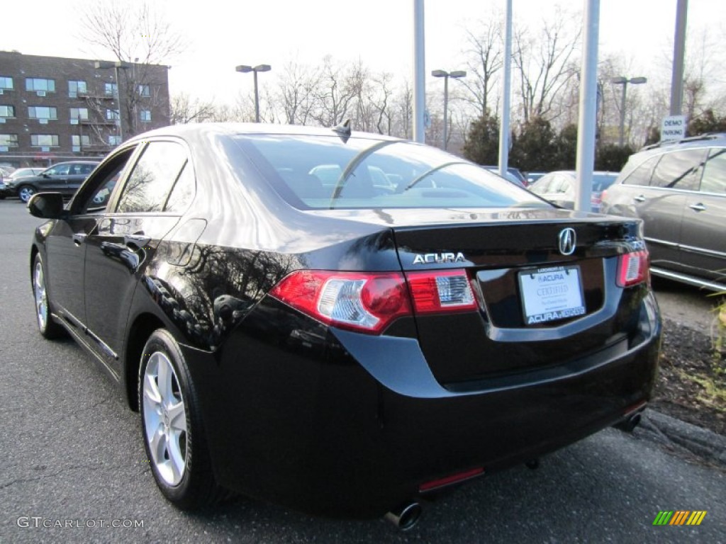 2009 TSX Sedan - Crystal Black Pearl / Ebony photo #5