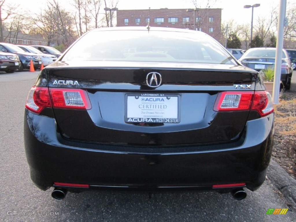 2009 TSX Sedan - Crystal Black Pearl / Ebony photo #6