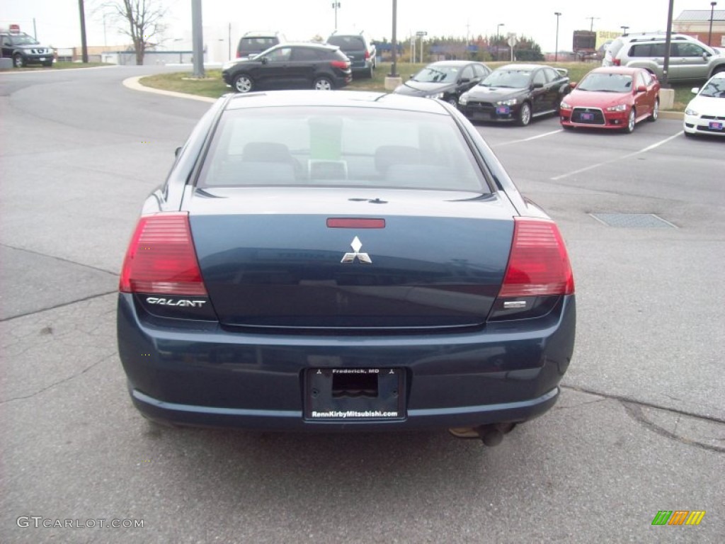 2004 Galant ES - Torched Steel Blue Pearl / Petrol Gray photo #4