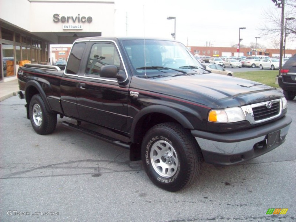 Black 1998 Mazda B-Series Truck B4000 SE Extended Cab 4x4 Exterior Photo #59129978