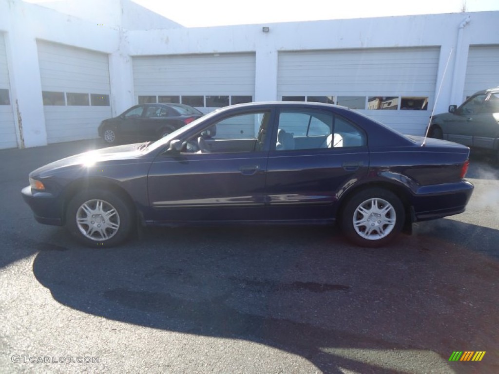 2000 Galant DE - Tampa Blue Pearl / Gray photo #9