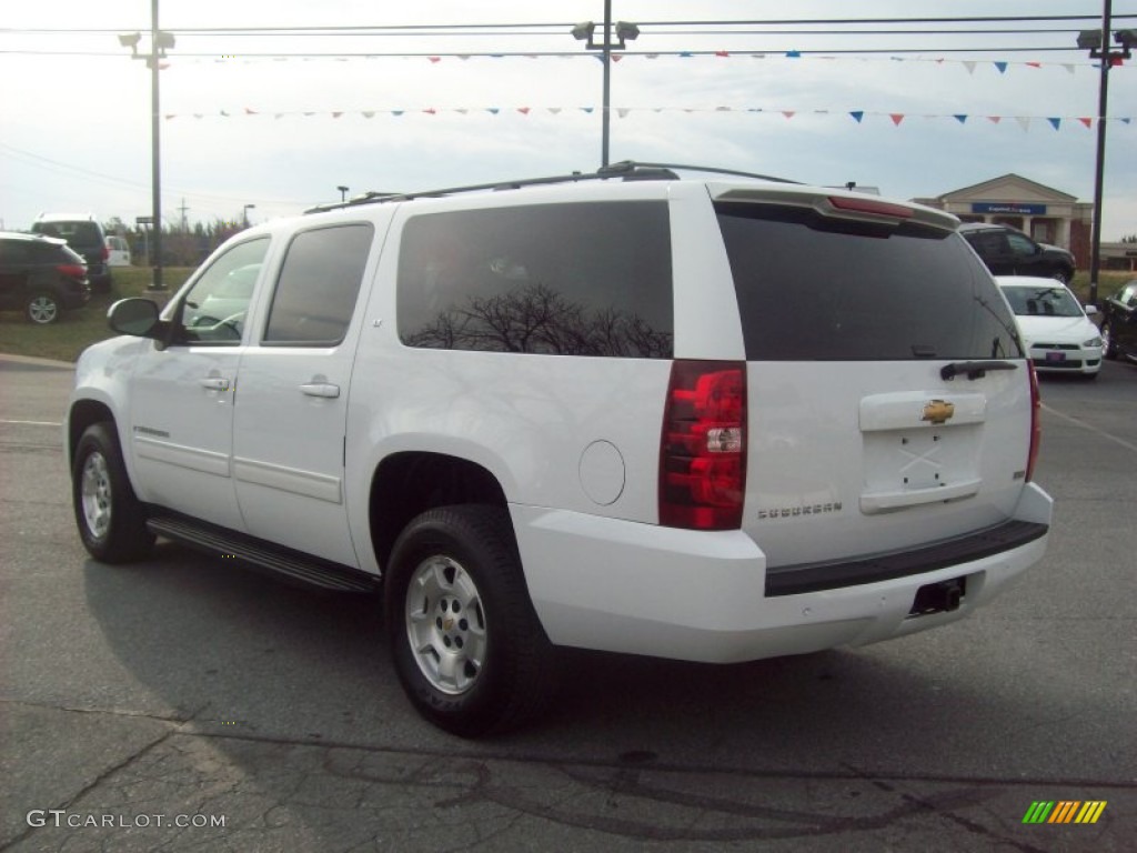 2009 Suburban LT 4x4 - Summit White / Light Cashmere/Dark Cashmere photo #3