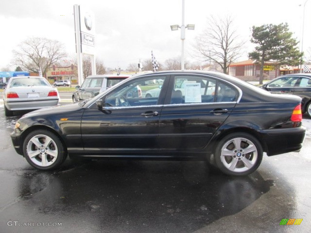 2004 3 Series 330xi Sedan - Jet Black / Black photo #2