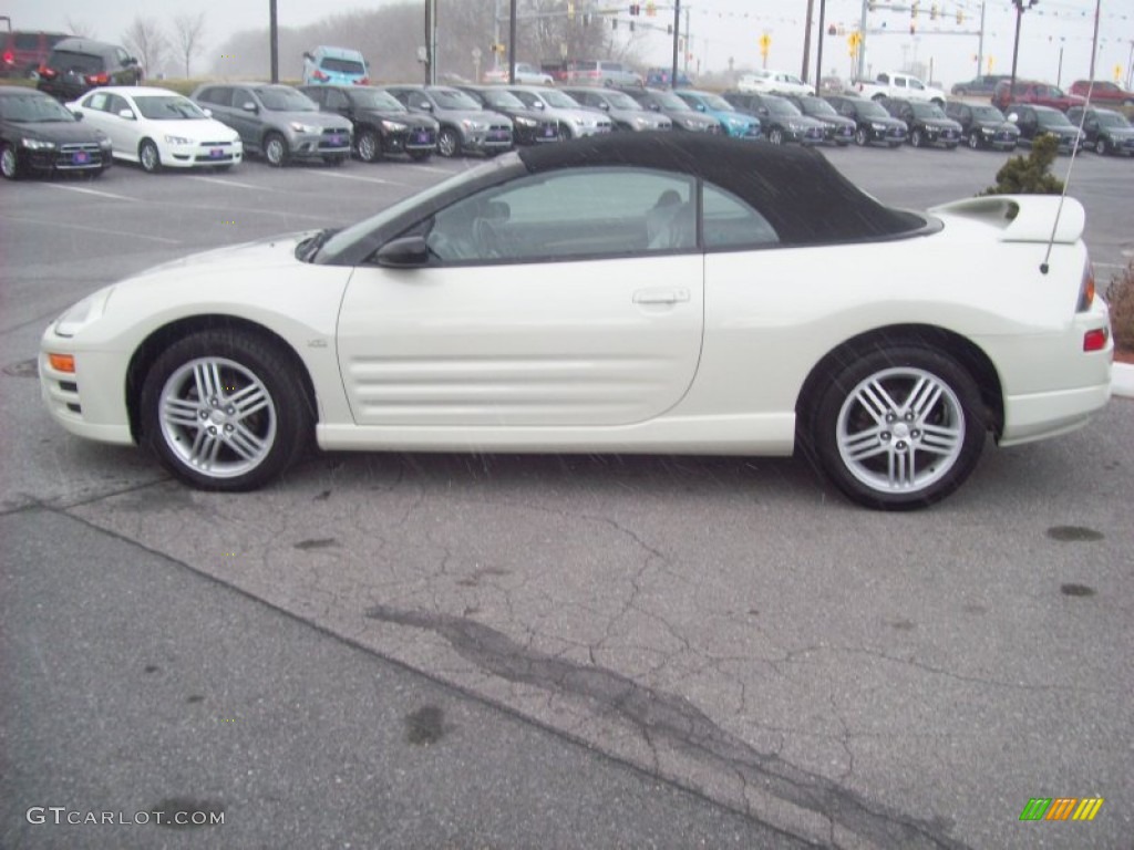 2004 Eclipse Spyder GT - Dover White Pearl / Midnight photo #2
