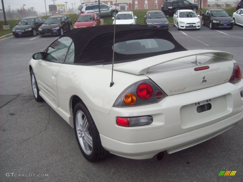 2004 Eclipse Spyder GT - Dover White Pearl / Midnight photo #3