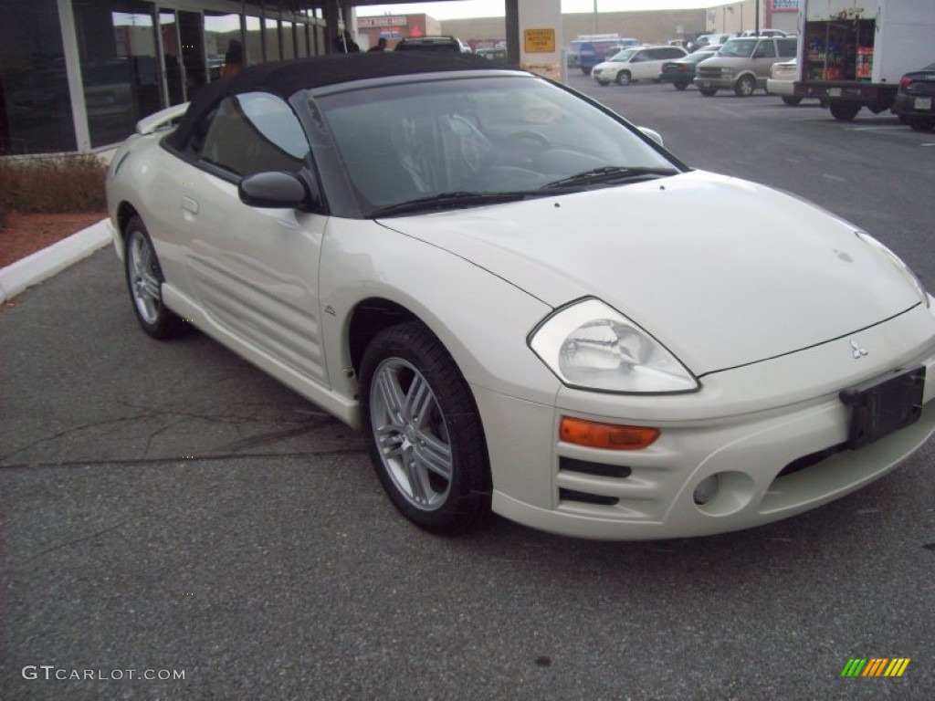 2004 Eclipse Spyder GT - Dover White Pearl / Midnight photo #6