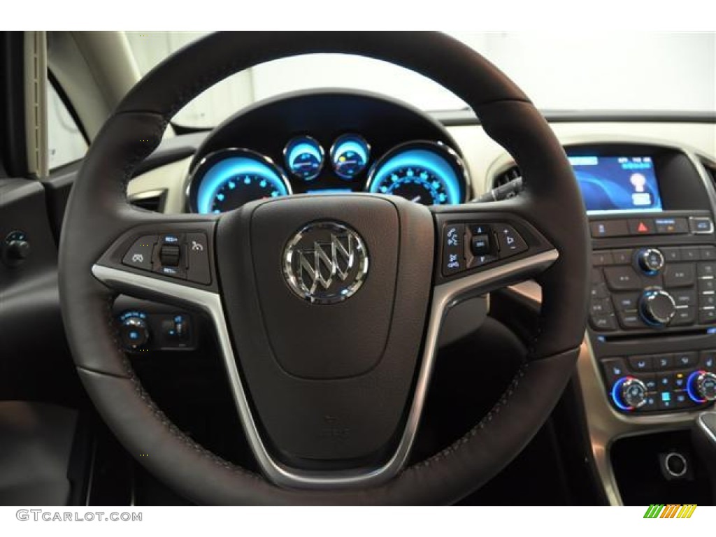 2012 Buick Verano FWD Cashmere Steering Wheel Photo #59131987