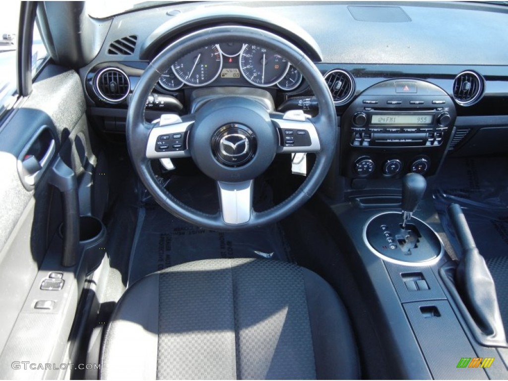 2008 Mazda MX-5 Miata Sport Roadster Black Dashboard Photo #59132543