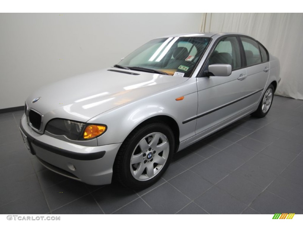 2002 3 Series 325i Sedan - Titanium Silver Metallic / Grey photo #7