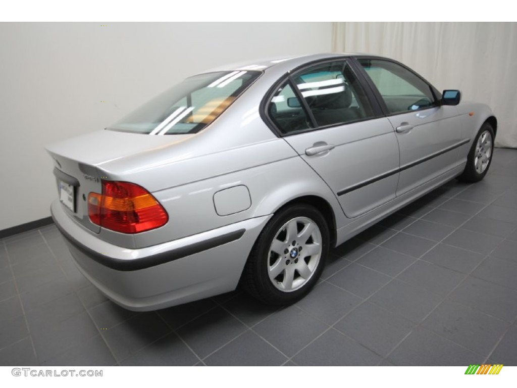2002 3 Series 325i Sedan - Titanium Silver Metallic / Grey photo #14