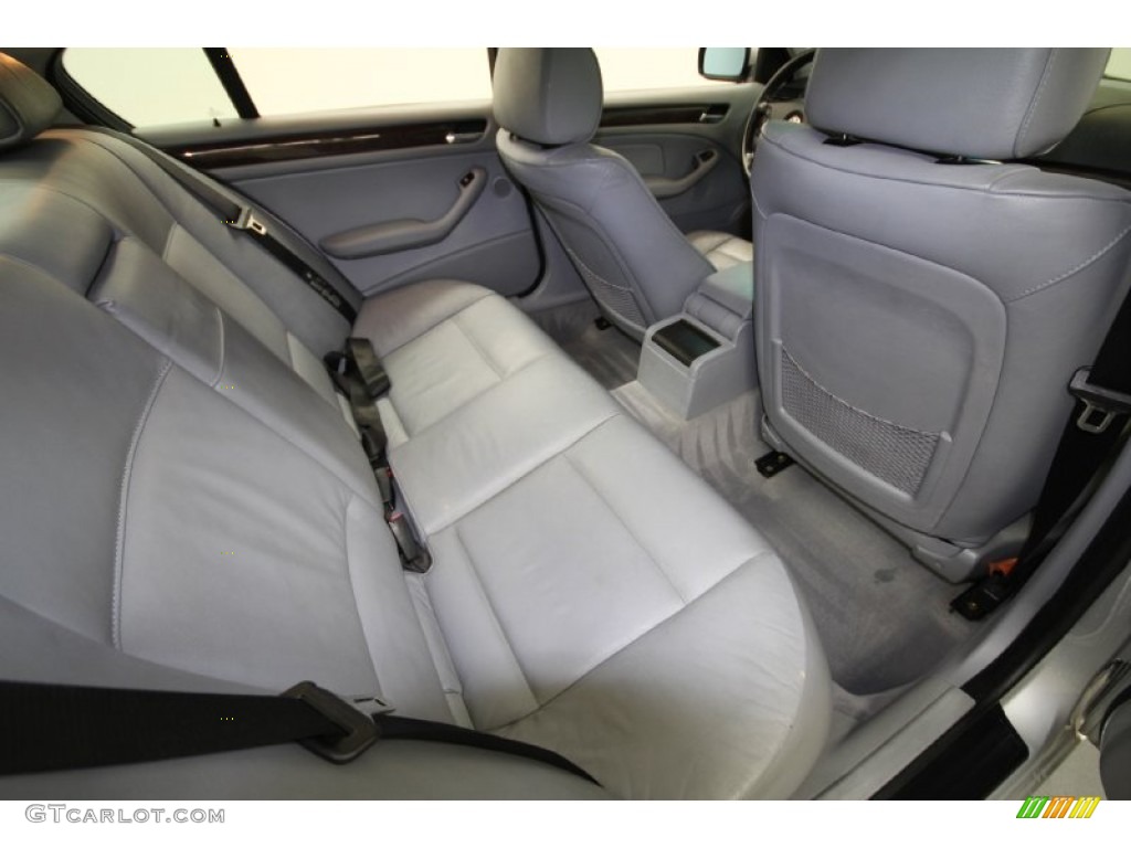 2002 3 Series 325i Sedan - Titanium Silver Metallic / Grey photo #35