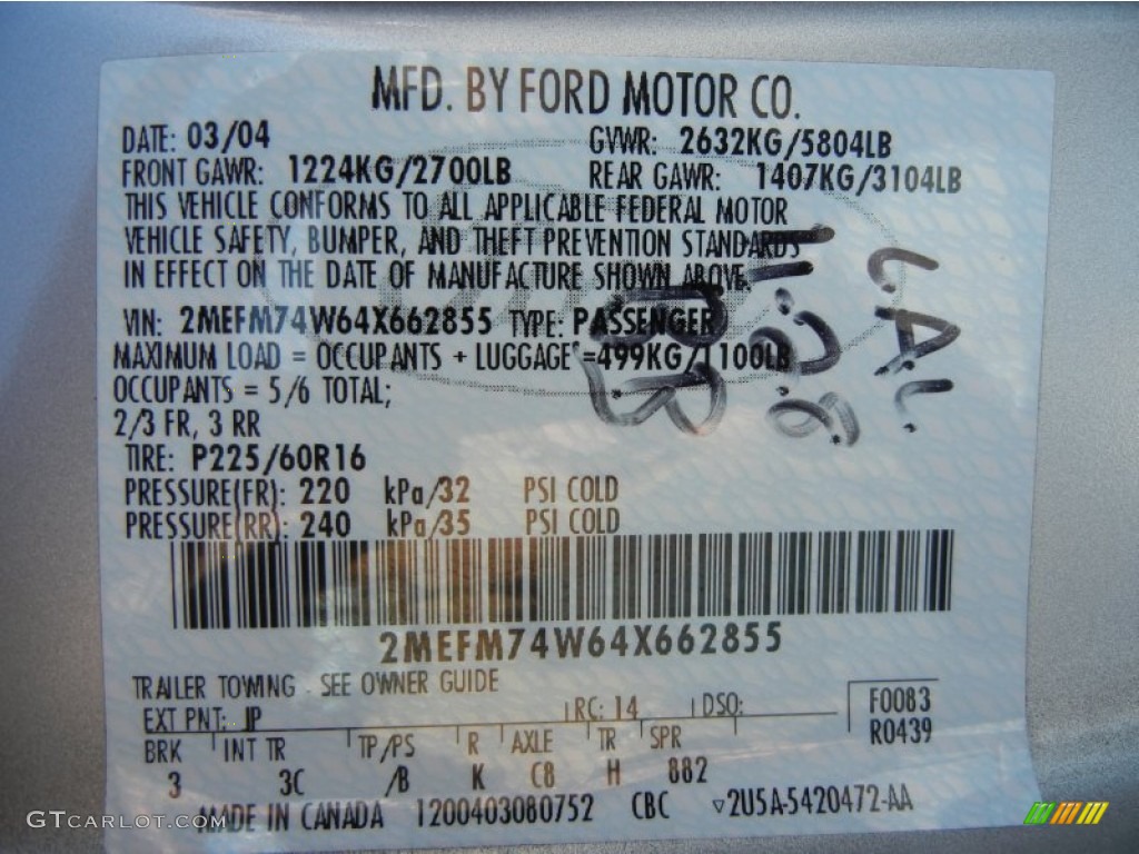 2004 Grand Marquis GS - Silver Birch Metallic / Light Flint photo #28