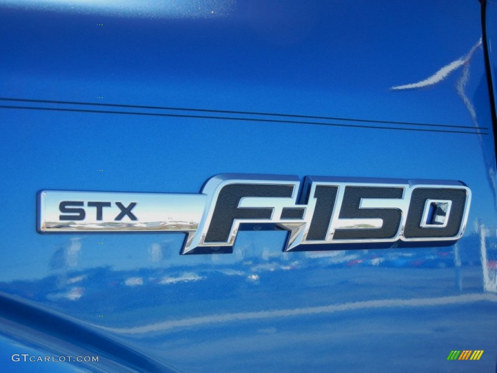 2012 F150 STX SuperCab - Blue Flame Metallic / Steel Gray photo #4