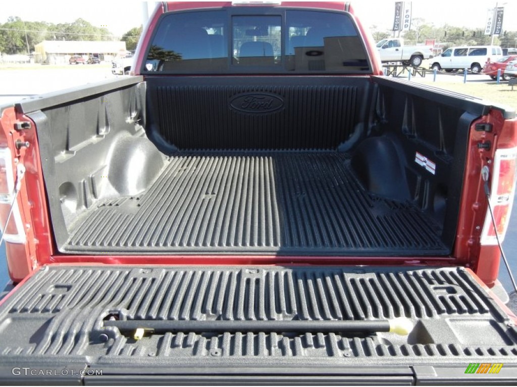 2011 F150 Lariat SuperCrew 4x4 - Red Candy Metallic / Sienna Brown/Black photo #11