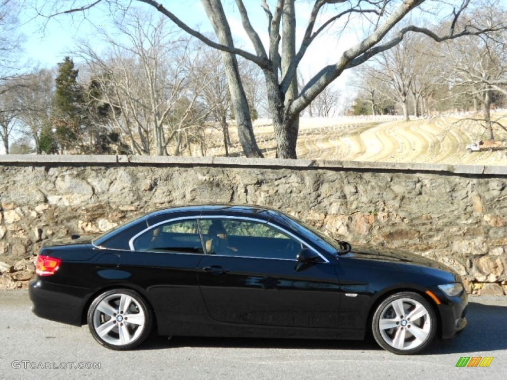 2009 3 Series 335i Convertible - Jet Black / Saddle Brown Dakota Leather photo #3